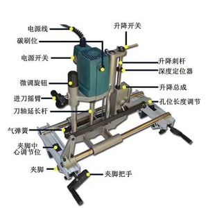 Brand <b>Portable</b> Wood Mortising Machine Door <b>Lock</b> Hole Drilling 1100W Motor 220V 1 Year Warranty - Product Image 3