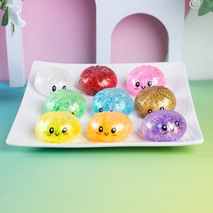2026 New Maltose Filled Glitter Bun Squeeze Toy TPR Slow Rebound Stress Relief <b>Fidget</b> Toy Squishy Dumplings - Product Image 6