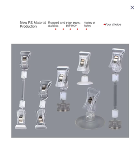 Cung cấp lớn <span class=keywords><strong>Pop</strong></span> nhựa trong suốt đôi <span class=keywords><strong>Clip</strong></span> hàng hóa hiển thị quảng cáo <span class=keywords><strong>Poster</strong></span> <span class=keywords><strong>clip</strong></span> cho siêu thị siêu thị nguồn cung cấp - Product Image 2