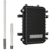 Passerelle LoRaWAN industrielle extérieure IP67 étanche 8 canaux longue portée avec serveur réseau intégré MQTT 4G/Wi-Fi Backhaul