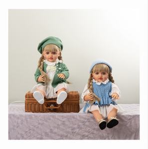 Emotional <span class=keywords><strong>Companion</strong></span> Reborn <span class=keywords><strong>Dolls</strong></span> 55cm Voll vinyl Körper puppen Benutzer definierte Silikon Baby puppen Neugeborene - Product Image 1