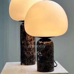 Cổ xưa wabi-sabi phong cách đá cẩm thạch tự nhiên Đèn bàn biệt thự Mô hình phòng thiết kế mô hình phòng khách nghiên cứu phòng ngủ Đèn đầu giường - Product Image 1
