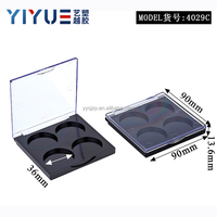 Palette d'ombres à paupières 4 couleurs cosmétiques végétaliennes vides Palette d'ombres à paupières personnalisée Logo surligneur Contour Blush Palettes