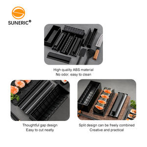 <span class=keywords><strong>Kit</strong></span> de découpe de <span class=keywords><strong>sushi</strong></span> en plastique Abs de qualité supérieure Outils de moulage de rouleaux de riz pour sushis de cuisine - Product Image 4