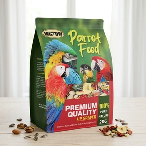 Cibo Biologico per Pappagalli di Grandi Dimensioni, Frutta Liofilizzata con Probiotici per Pappagalli Cenerini Africani, Ara, Cacatua, Mix Proteico per Uccelli - Product Image 2