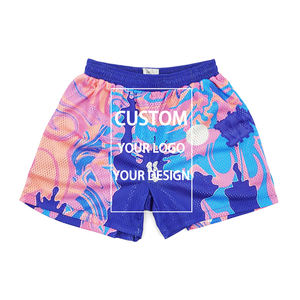 Custom Brand Logo High Quality Elastic Breathable <b>Mesh</b> <b>Shorts</b>, Hot Sales Graphic Design Drawstring Plus Size <b>Mesh</b> <b>Shorts</b> - Product Image 1