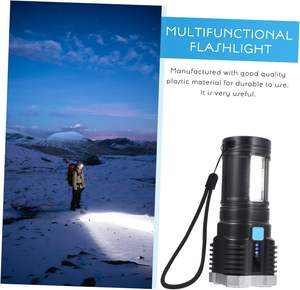 Lampe torche tactique LED rechargeable haute puissance en gros avec chargement USB, 1000+ lumens, étanche IP66, pour camping, en ABS - Product Image 6