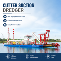 Draga de succión con motor diésel de alta resistencia, barco modular para minería de arena, para proyectos de dragado en ríos, lagos y puertos de aguas profundas