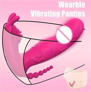 هزاز قابل للارتداء <span class=keywords><strong>3</strong></span> في 1 مع قابس شرجي هزاز، هزاز سيليكون على شكل عصا، لعبة جنسية للبالغين للنساء، محفز للبظر ونقطة جي - Product Image 4