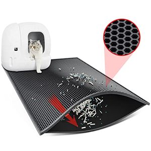 Extra <b>Large</b> XL Honeycomb Double Scatter Control Layer Urine & Waterproof Cat Litter Trapping <b>Mat</b> - Product Image 3
