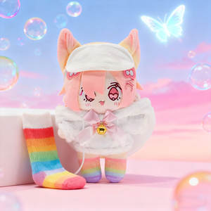 Muñeca de Peluche Personalizada de Algodón con Diseño de Dibujos Animados Kawaii, Figura de Princesa de 20 cm, Estilo Chibi, para Disfrazarse en Cumpleaños - Product Image 2