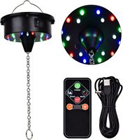 Moteur de boule disco de 20 cm/7,87 pouces, 30 cm/11,81 pouces avec télécommande, rotateur à vitesse réglable suspendu pour boule à facettes, mariage, fête, DJ