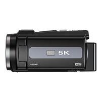 4K 60FPS摄像机48MP视频摄像机，带16倍数码变焦、3.0英寸翻转触摸屏、WiFi、高清多媒体接口、发光二极管灯、自动对焦