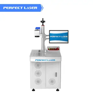 Perfect Laser 20w 50w 100w Floor Stand Carbon Steel Fiber Laser Part Cutter Engraver Marking Machine For Sale