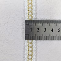 Accessoires vestimentaires de luxe en dentelle perlée rayée avec broderie en fil doré, sexy, noir/blanc, pour robe de mariée, sac, textile de maison