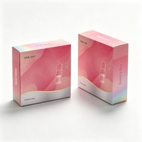 Boîte en papier kraft pour produits de soin de la peau de luxe, emballage personnalisé pour cosmétiques et huiles essentielles, vente en gros, emballage pour petits flacons de 3/5/10 ml
