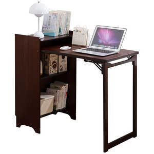 Small apartment home folding table, children's study table, bedroom corner folding desk, multi-functional computer desk - Product Image 5