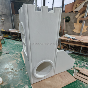 Équipement de jeu tout-en-un intérieur/extérieur, château de jeu souple pour enfants avec fenêtre visible, tunnel et toboggan pour fêtes, événements, cafés, centres commerciaux - Product Image 6