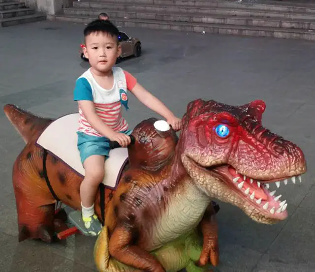 Công Viên Giải Trí Chất Lượng Cao Kiddie Dinosaur Rides Công Viên Giải Trí Chất Lượng Tyrannosaurus Rex Dinosaur Rides