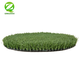QINGZHOU karpet rumput buatan serbaguna 30mm tinggi tumpukan hijau tua/hijau muda PP + dukungan Nonwoven lapangan sepak bola tahan lama - Product Image 2