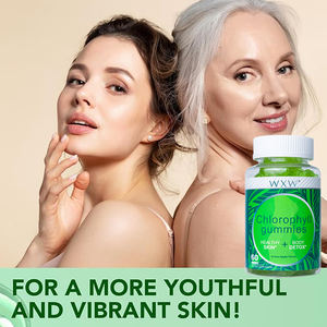 WXW Stock Healthy <b>Clear</b> <b>Skin</b> Chlorophyll Gummies <b>Supplement</b> Chlorophyllin Copper Complex Natural Chlorophyll Gummies - Product Image 3