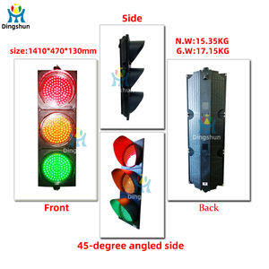 Feux de circulation <span class=keywords><strong>LED</strong></span> pour piétons, feux de signalisation pour les carrefours, signalisation de 400 mm avec minuterie de compte à rebours, sécurité routière, guidage de la circulation - Product Image 4