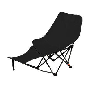 Silla Luna Reclinable Plegable de Respaldo Alto con Reposapiés, Estructura de Aluminio, para Jardín, Balcón, Ocio al Aire Libre - Product Image 5