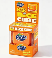 Nouveau Jouet Anti-Stress Texture Sucre de Malt en Forme de Cube Needoh Co-Branded Squishy