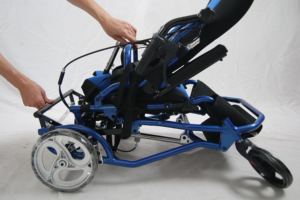 Fauteuil roulant portable pour enfant paralysie cérébrale ultra léger Silla De Ruedas poussette pliante fauteuils roulants pour voyage - Product Image 5