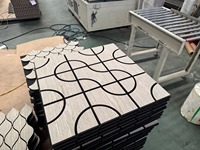 Panneaux acoustiques décoratifs pour villa et penthouse, design géométrique moderne, décoration murale, absorption acoustique