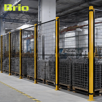 Clôture de sécurité modulaire en treillis métallique haute résistance Brio pour périmètre industriel et zone de production