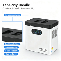 Inversor Portátil de Energía Todo en Uno de 1000W para RV, Camping, Dispositivos de Red, Computadoras, Iluminación y Uso en Múltiples Escenarios