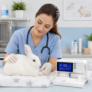 Pompe à <span class=keywords><strong>seringue</strong></span> vétérinaire portable avec écran tactile et batterie de secours pour chiens, chats, usage en clinique d'urgence - Product Image 1