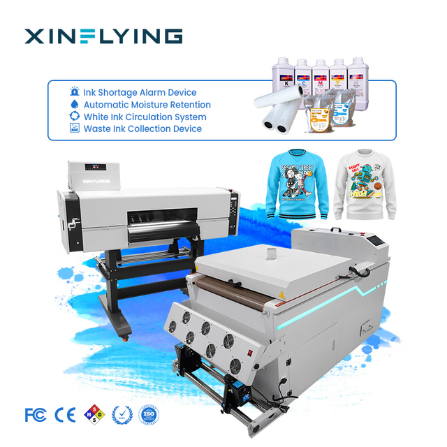 New 60cm DTF Dual Head Tshirt Printer with 1-Year Warranty 600mm Size DTF Printer Machine with Shaker