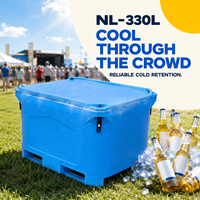 Bac de traitement des fruits de mer isotherme commercial de 330 L pour la réception, le refroidissement et les fruits de mer en cours de traitement – Durable, réutilisable, fourniture OEM