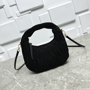 Trendy Faux Leather Crescent Shoulder Bag For Women - Small Retro Purse With Fixed Strap & Zipper Closure
