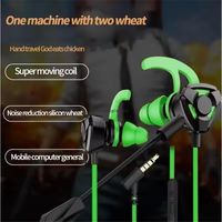 Cuffie Gaming Cablate G9 HIFI con Bassi Profondi, In-Ear 3.5mm con Controlli e Microfono, Materiale in Silicone