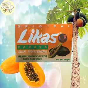 <span class=keywords><strong>Likas</strong></span> <span class=keywords><strong>Savon</strong></span> jaune papaye blanchissant à l'huile d'olive biologique - Product Image 1