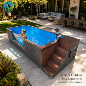 <span class=keywords><strong>Piscina</strong></span> Fuori Terra in Vetroresina su Misura per Giardino <span class=keywords><strong>con</strong></span> Finestra, Produttore di Piscine per Esterni - Product Image 6