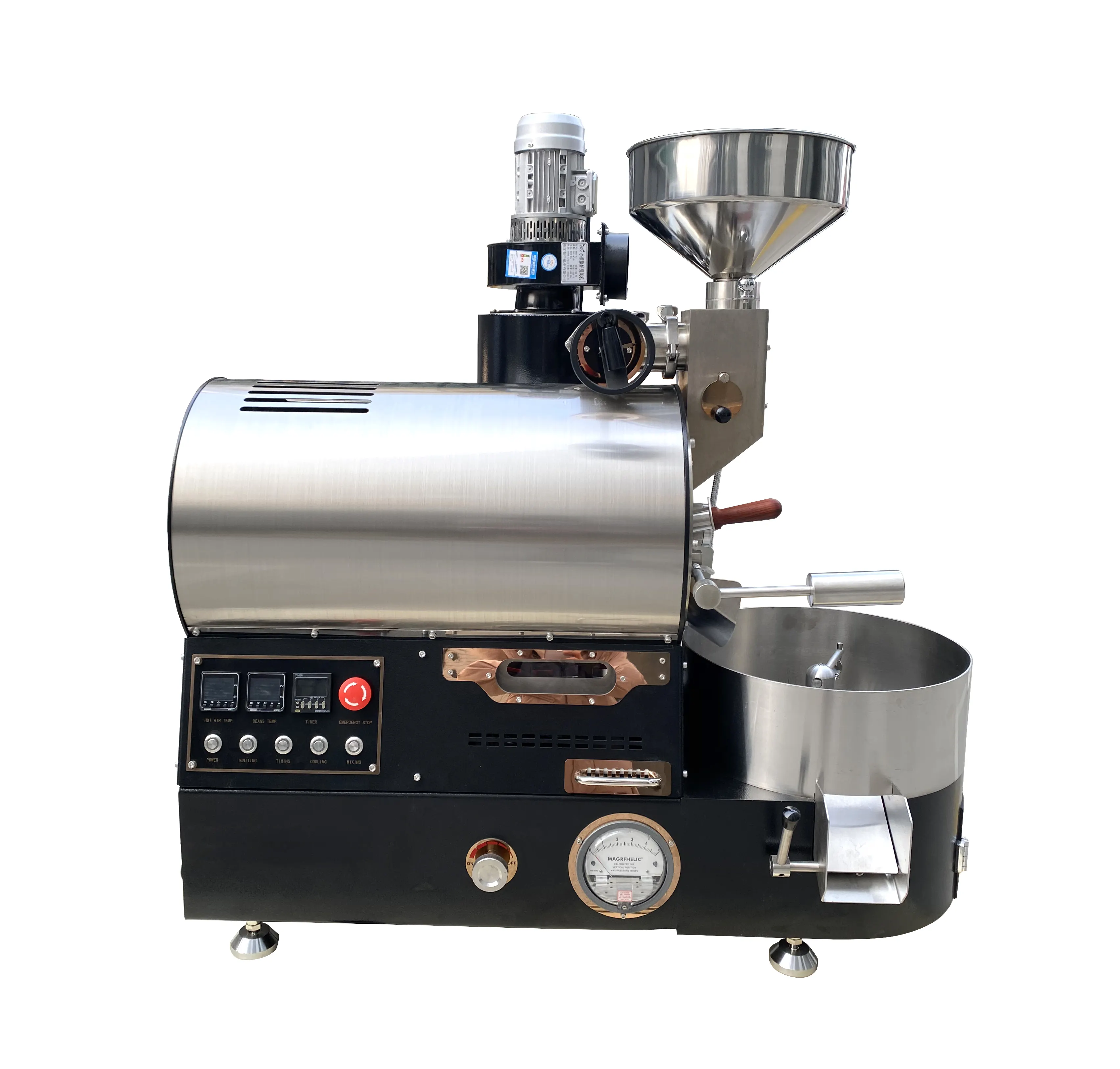 Высококачественная техника Wintop 1 кг 2 кг машина для обжарки кофе с барабаном из нержавеющей стали Коммерческая обжарочная машина для кофе