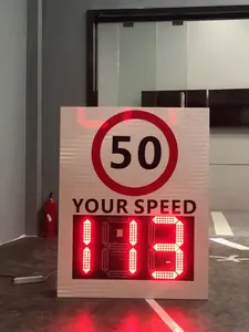 Red Green Radar Speed Sign Your Speed Detector Display Solar Or AC Speed Indicator