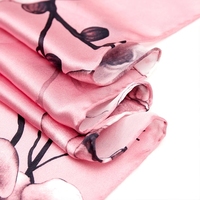 Écharpe de tête en soie pure satinée élégante et luxueuse personnalisée pour femmes