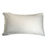 Parure de lit 100 % coton satiné 80S, tissage double jet, drap plat blanc pour hôtel avec design spécial à fente latérale
