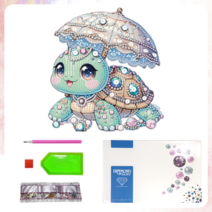 Simpatica Tartaruga in PVC con Strass, Ornamento Creativo Ecologico da Tavolo, Pittura Diamante 5D <span class=keywords><strong>per</strong></span> Bambini, Decorazione Artistica Fai-da-Te - Product Image 4