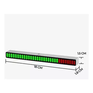 Barra luminosa a LED RGB reattiva al suono con indicatore di livello - Product Image 3