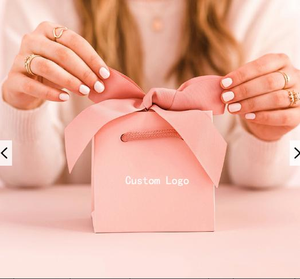 Customized Logo Fashion Color Printing Art <b>Paper</b> Bow Jewelry <b>Packaging</b> Shopping Bag Gift Bag Clothing Chocolate Storage Bag - Product Image 6