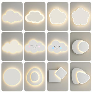 โคมไฟ LED ติดผนังในอาคาร, โคมไฟติดผนังตกแต่งรูปก้อนเมฆสำหรับห้องเด็กห้องนอนห้องนั่งเล่นตกแต่งบ้าน - Product Image 2