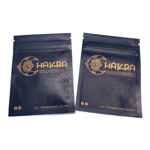 Custom Printed Gummy 1g 3g 3.5g Small Pouch Smell Proof Foil 100mg 250mg Extracts Hash Concentrates Packaging Zipper Mylar Bags