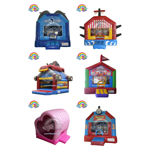 Direct usine, Château gonflable 14x14 sur le thème des animaux de la jungle, design Safari sauvage, en PVC de qualité commerciale, équipement de fête - Product Image 3