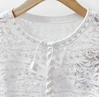 Ensemble de luxe 2026 de haute qualité pour femme, style modeste, tricoté perlé, deux pièces : robe à manches courtes et cardigan à manches longues